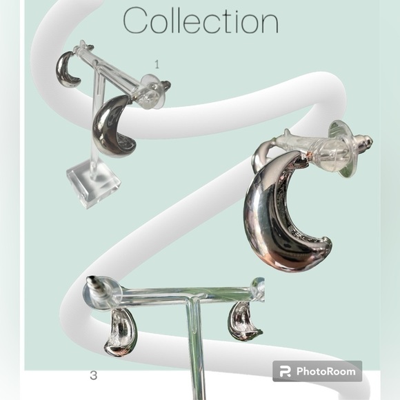 Wgoud Chunky Hoop Earrings Hoop Earrings - Picture 1 of 3